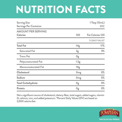 Pompeian Smooth Extra Virgin Olive Oil 101 Fl Oz