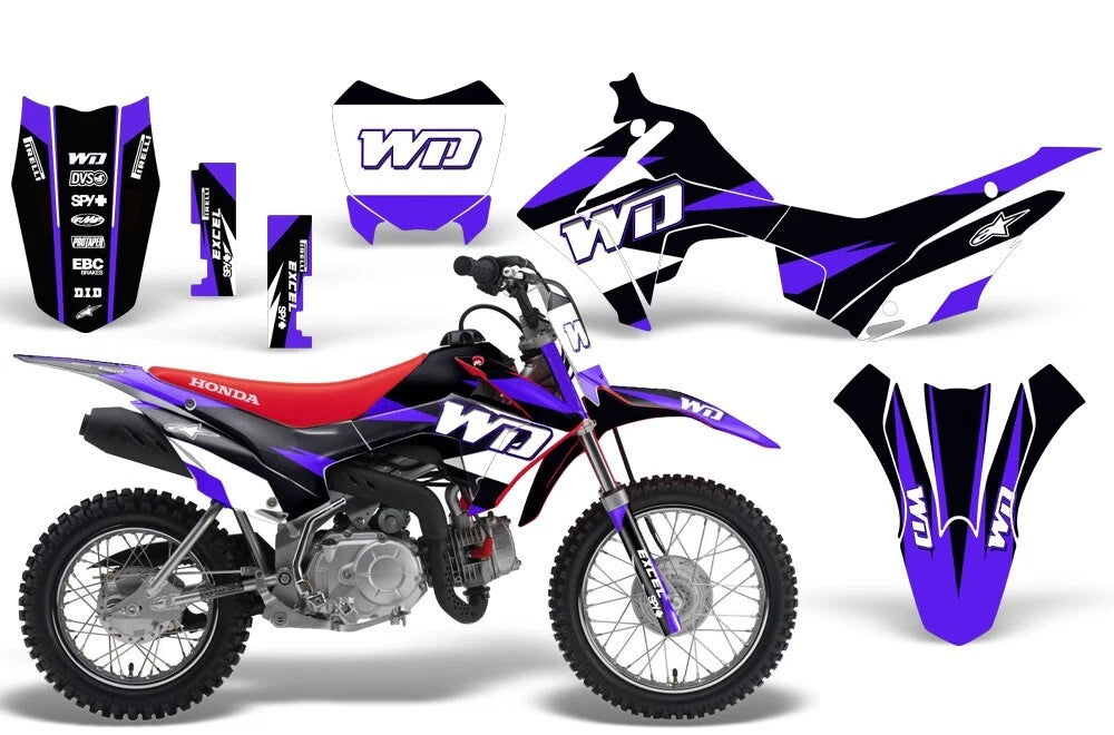 Dirt Bike Decal Graphic Kit for Honda CRF110F (2013–2018)