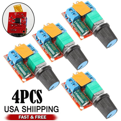 4PC PWM Speed Controller for Mini DC Motors (3V-35V) LED Dimmer