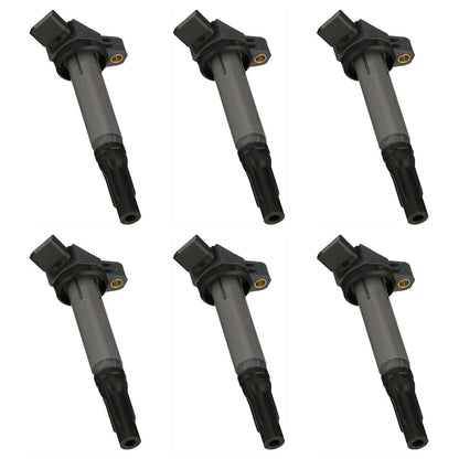 Set of 6 Ignition Coils for Toyota 4Runner Lexus GX460 (REPL504609, 5052)