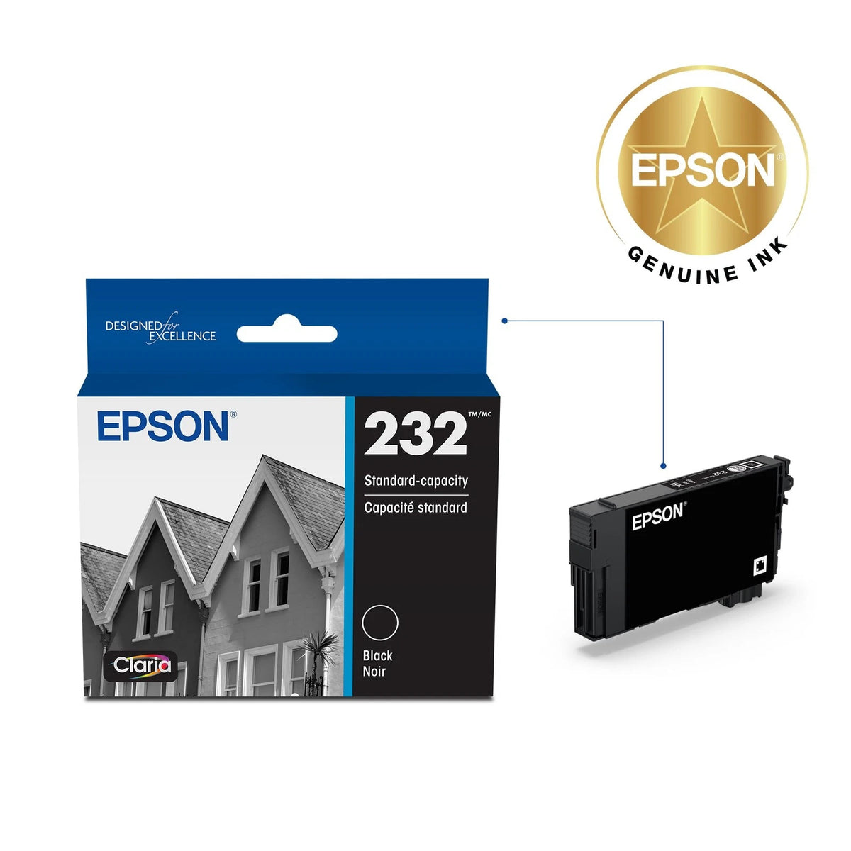EPSON 232 Claria Ink Standard Capacity Black for Printer