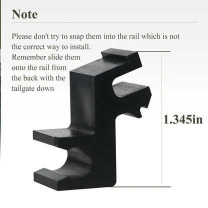 8 Pcs Tonneau Prop Rod Clips for Truck Bed Cover