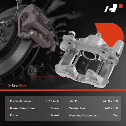 A-Premium Rear Right Brake Caliper with Bracket for Lexus IS250 (2010–2013) 19-B3407, 19B3407