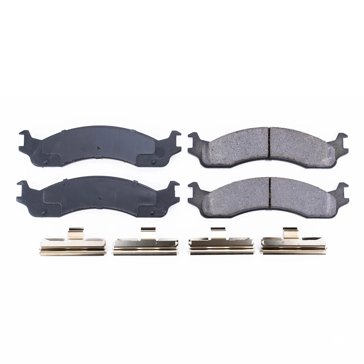 2X Powerstop Brake Pad Sets for Ford E350 Van E150 E250 E450 (1996–2007)