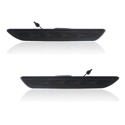 2X Smoked Lens Red Rear Side Marker LED Lights for Ford Mustang (2015–2021)