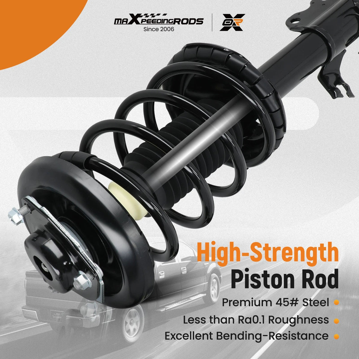 2X Front Struts Shocks w/Coil Spring for Infiniti I30 Nissan Maxima (2000–2001) IMZHQ0, 15430, 2701480323, 1345401, 171327