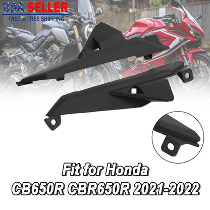 Rear Tail Side Seat Panel Fairing Cowl for Honda CB650R CBR650R (2021–2022) M549-A282-BLK