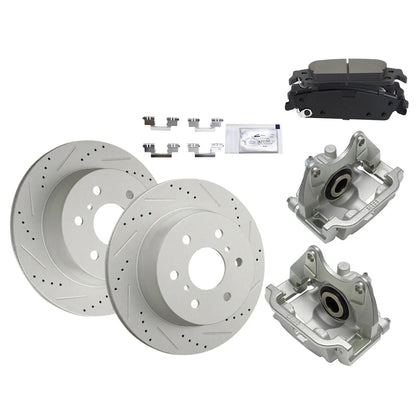2X Rear Brake Kit with Calipers for Chevy Tahoe Sierra 1500 (18103717, S55133)