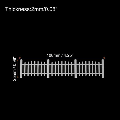 2X 4.25 Inch Miniature Garden Fence for Decorative Use