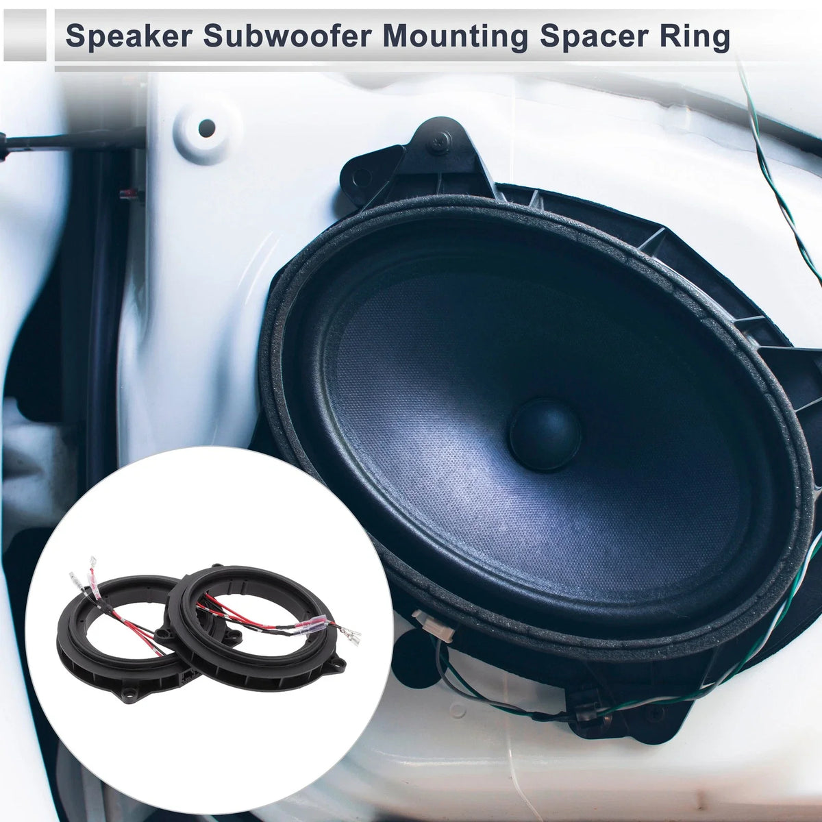Set of 2 Speaker Spacer Rings for BMW (3 Series, 3.5")
