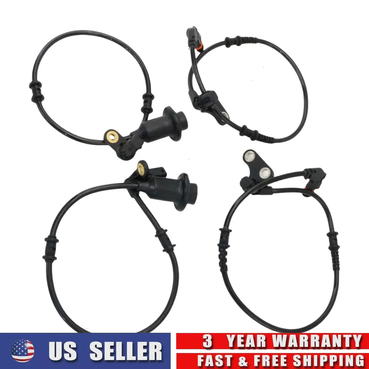 4X ABS Wheel Speed Sensor for Mercedes-Benz SLK200 (2003–2004)