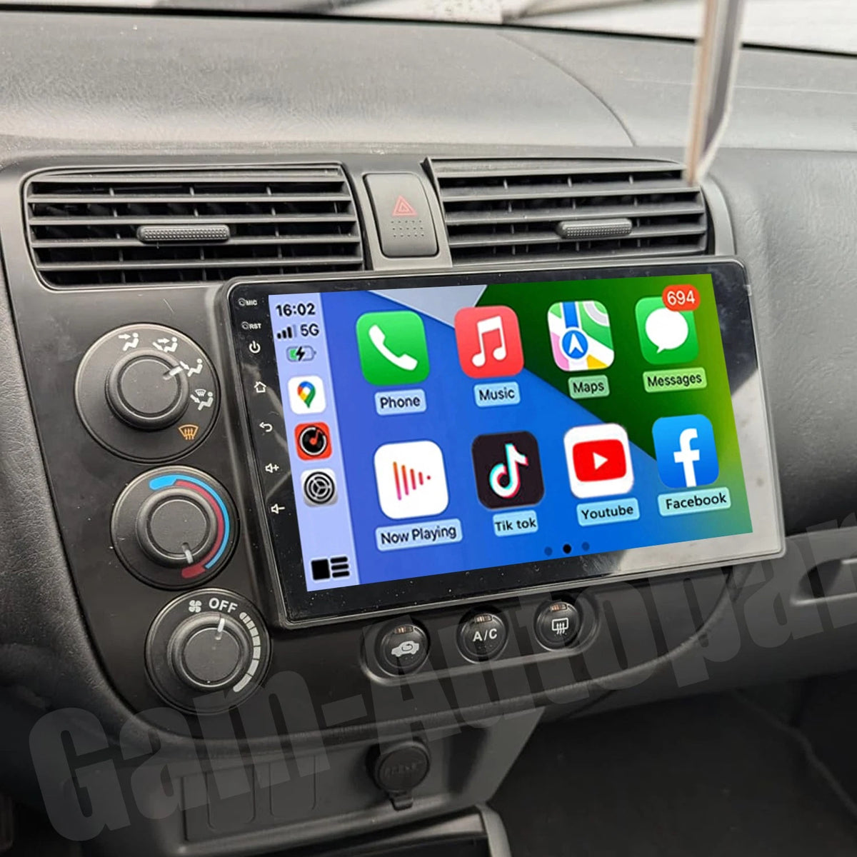 Apple Carplay Stereo for Honda Civic (2000–2005) - GPS, Android 13.0