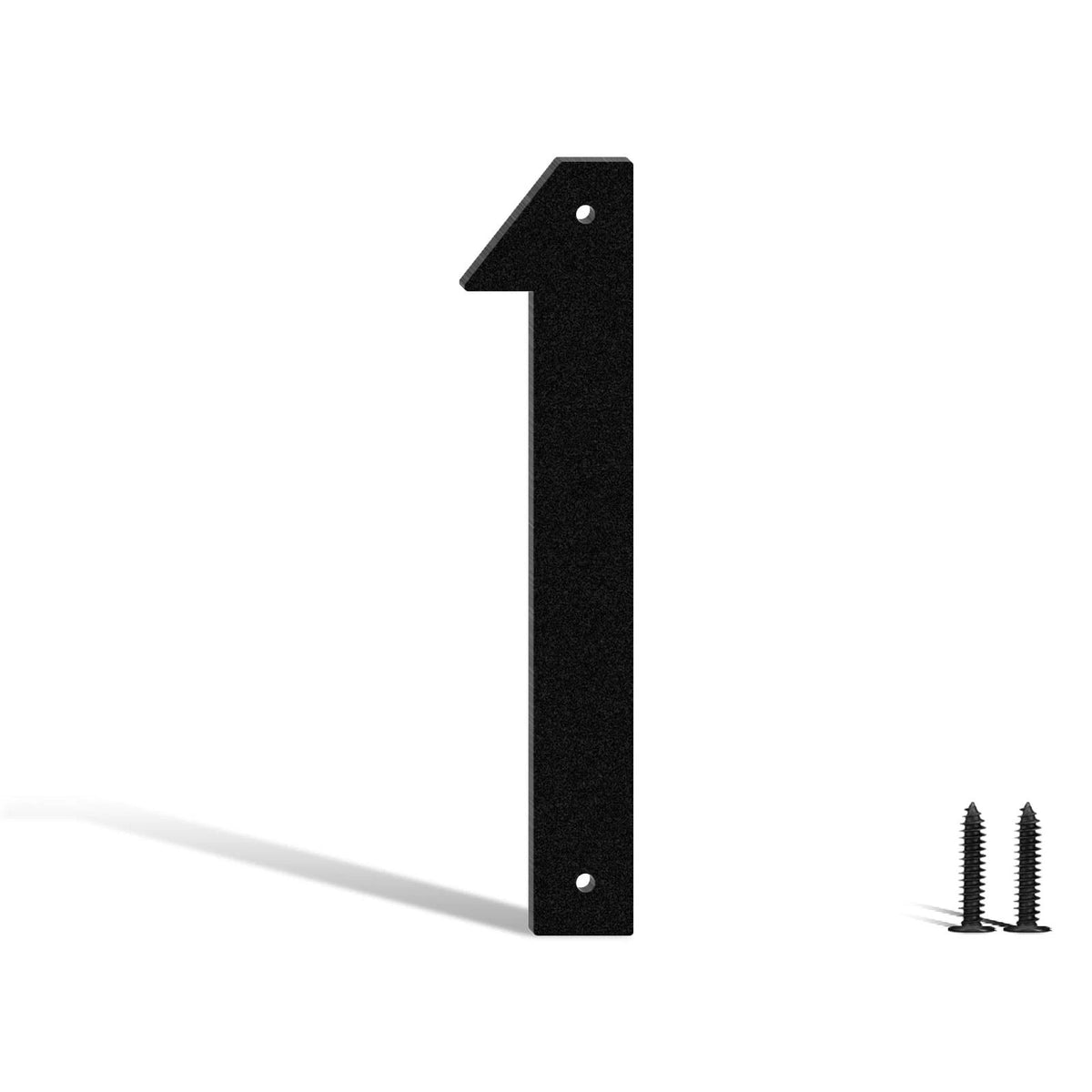 4 Inch Metal House Numbers and Letters for Modern Address (Black)