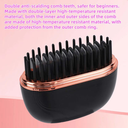 Rechargeable Wireless Mini Hair Straightener (3.35x3.15 Inch)