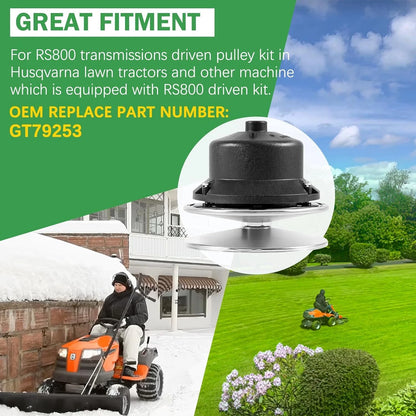 Driven Pulley Kit for Husqvarna RS800 (587086701, GT79253)
