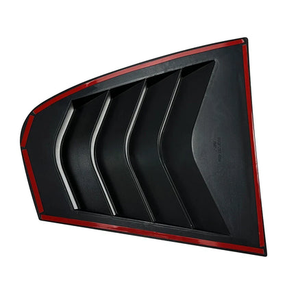 Side Window Louver Shutter Cover for BMW F30 3 Series (2013–2019) Gloss Black