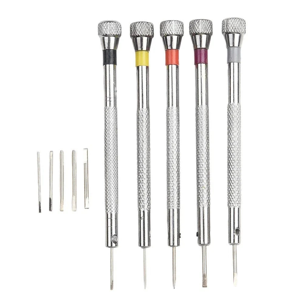 5Pcs Screwdriver Set for Watchmaker Eyeglasses Jewelry