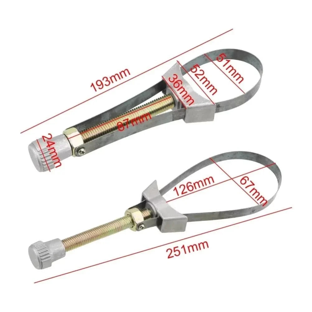 Adjustable Oil Filter Wrench for Automotive (Universal Fit)