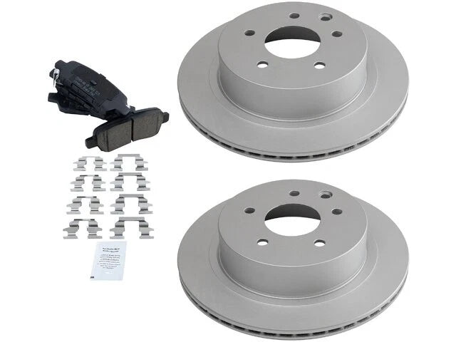 Set of 4 Brake Pads and Rotors for Nissan Rogue Select (2014–2015) 16756KTMD