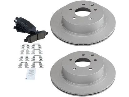 Set of 4 Brake Pads and Rotors for Nissan Rogue Select (2014–2015) 16756KTMD