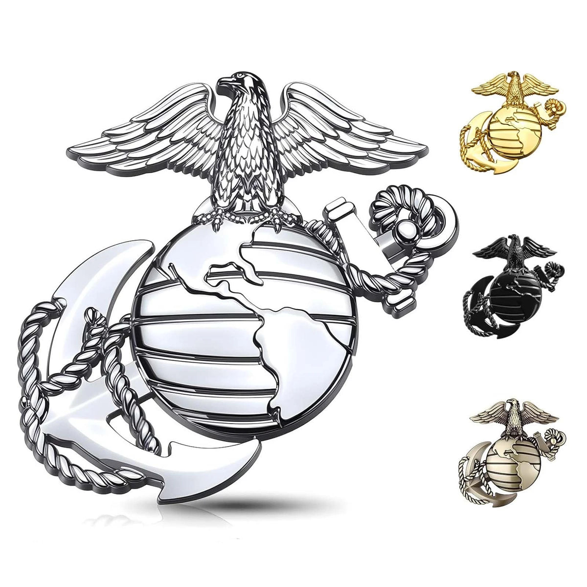3D Eagle Globe Anchor Car Emblem for U.S. Marine Corps
