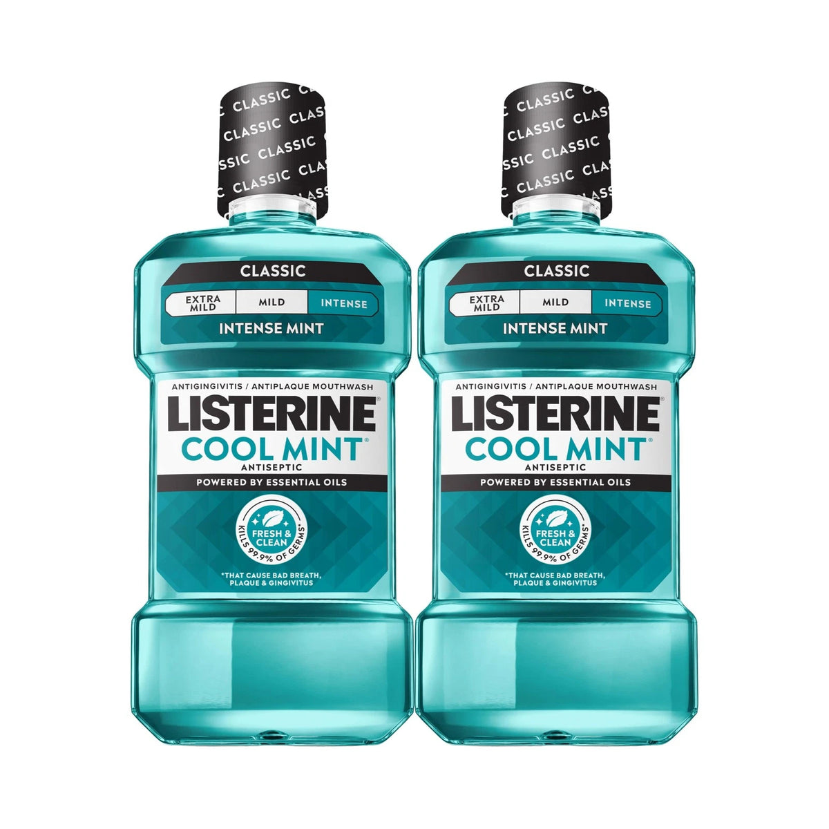 Pack of 2 Listerine Mouthwash Cool Mint Antiseptic 33.81 Fl Oz