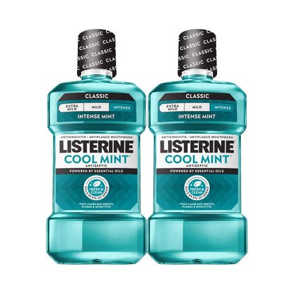 Pack of 2 Listerine Mouthwash Cool Mint Antiseptic 33.81 Fl Oz