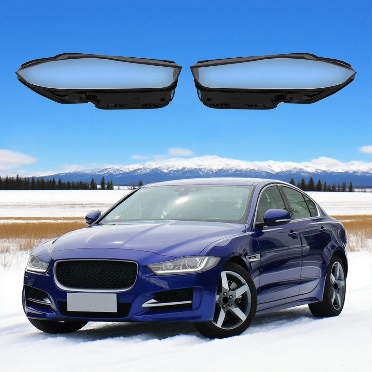 Headlight Lens Cover Set for Jaguar XE (2016–2019)