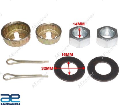 Hub Wheel Nut Washer Kit for Vespa LML PX Star Stella (Fits All Years)