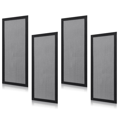 Set of 4 Magnetic Vent Covers for Automotive Use (12x5.5 Inch, Black)