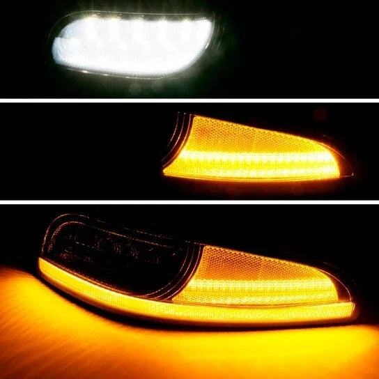 Front Bumper Light Signal Parking Lamp for Chevy Corvette C5 (1997–2004) Dynamic Smoke