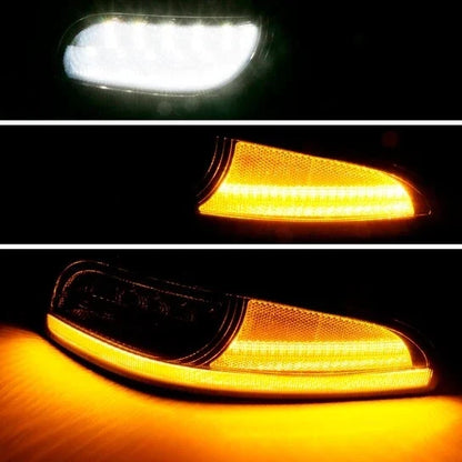 Front Bumper Light Signal Parking Lamp for Chevy Corvette C5 (1997–2004) Dynamic Smoke