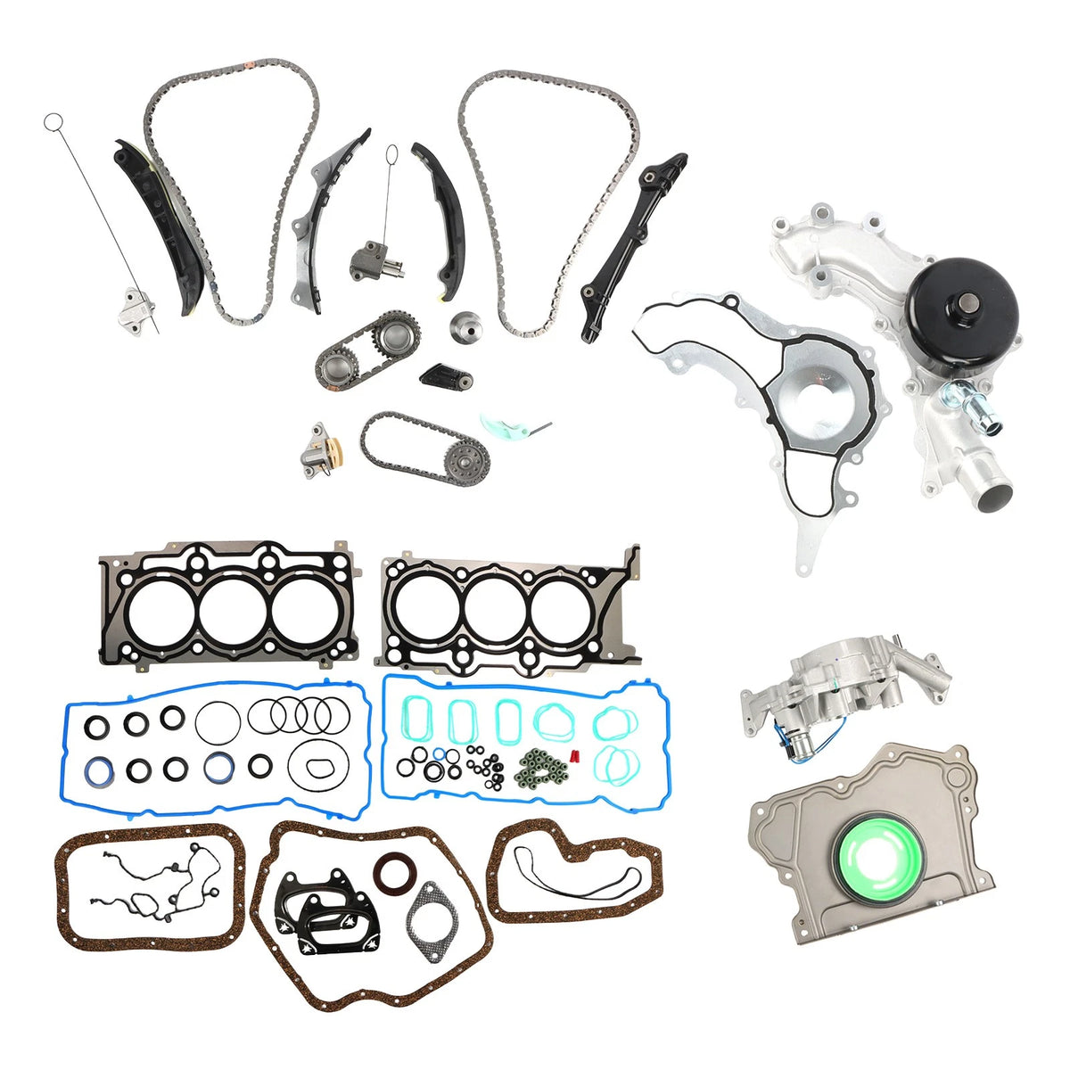 Timing Chain Kit & Pumps for Chrysler Dodge Jeep Ram 3.6L V6 (2011–2015) - 5184357AE, 5184356AE, 5184359AB, 6509253AA