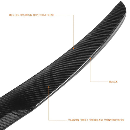 Carbon Fiber V-Style Duck Bill Trunk Spoiler for BMW 2-Series (2014–2021)