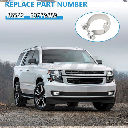 1PC Exhaust Muffler Pipe Clamp for GMC Yukon (2008–2024) 20779889, 2077-9889