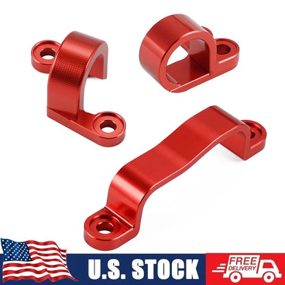 Set of 2 Rear Brake Line Hose Cable Clamps for Honda CRF450R CRF450X (2002–2017)