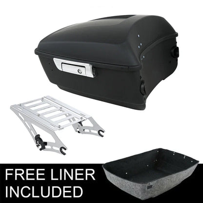 Matte Black King Trunk Mount for Harley Touring Street Glide (2014–2026)