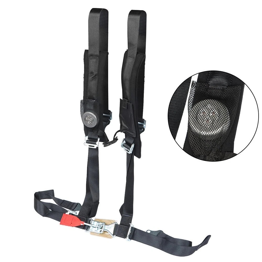 4-Point Black Harness Belt Seatbelt for Polaris ATV UTV