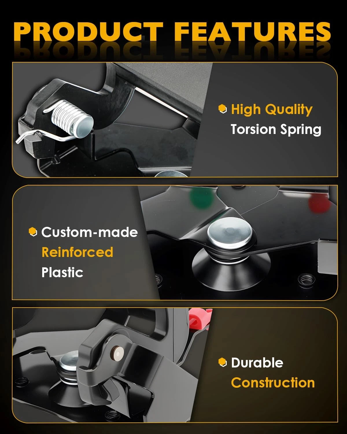 Tailgate Handle Set for Compatible with 1994–2002 Black