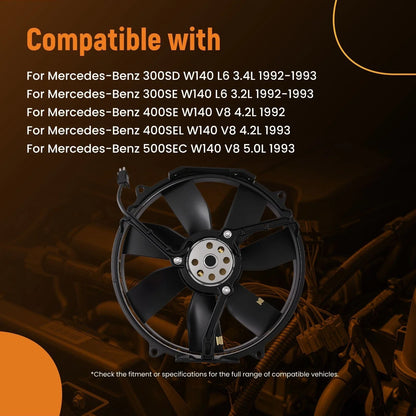 Cooling Fan for Mercedes-Benz S500 CL500 W140 C140 (1994–1999)