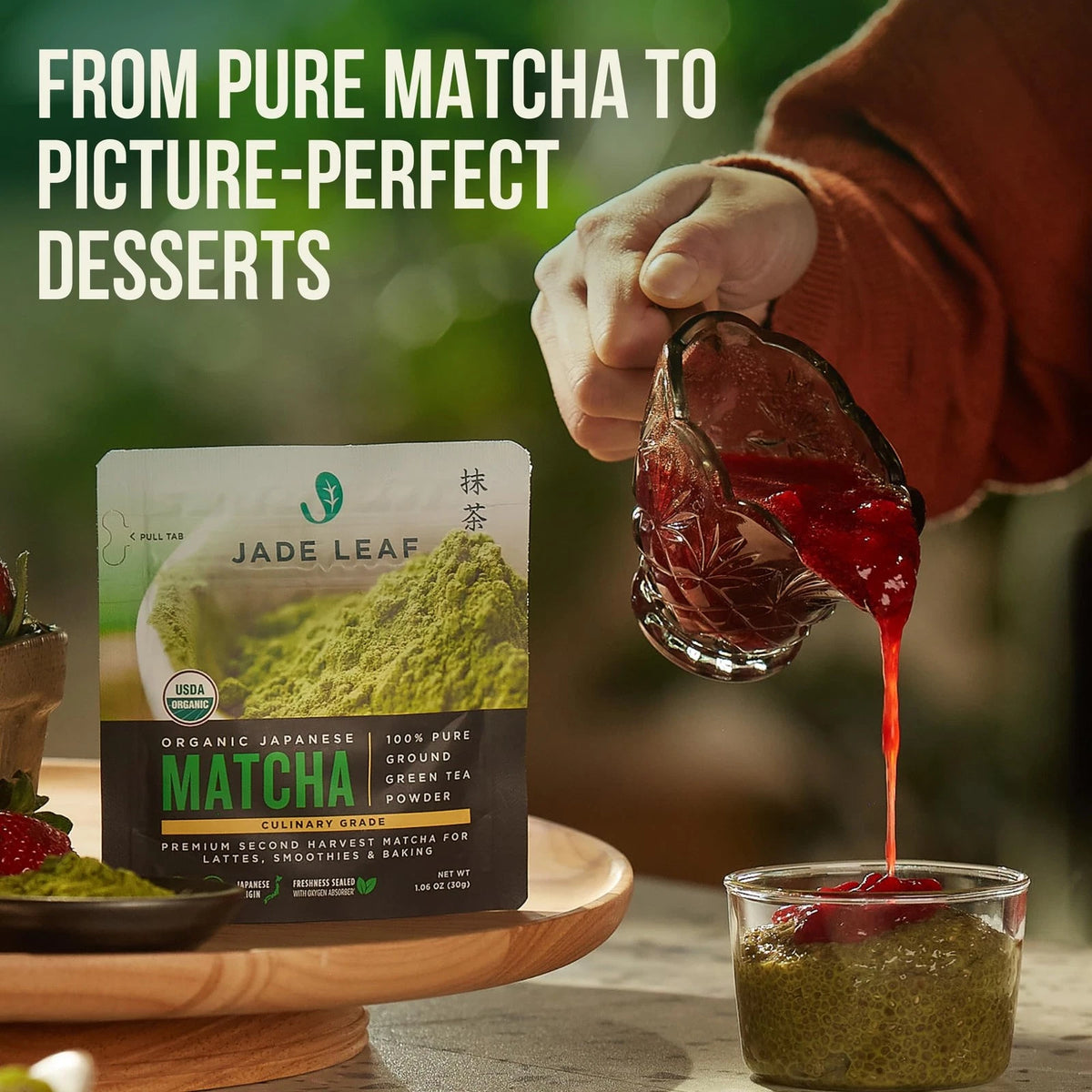 Matcha Organic Culinary Grade Powder for Jade Leaf (1.06 oz)