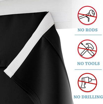 Blackout French Door Curtains for Large Door Window