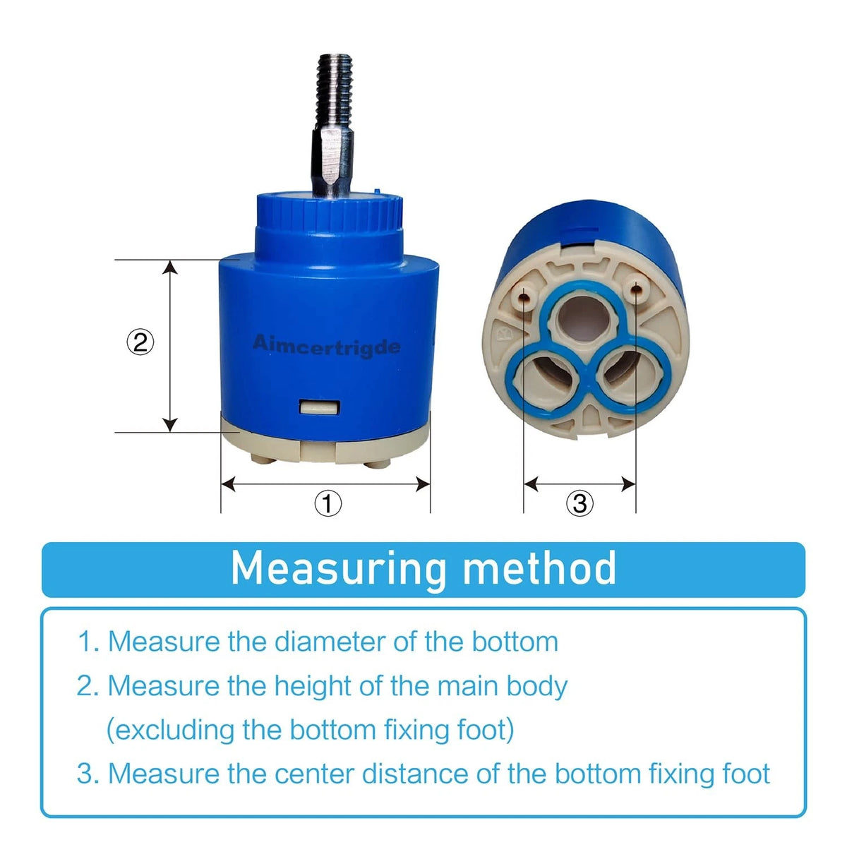35mm Ceramic Faucet Cartridge Replacement for