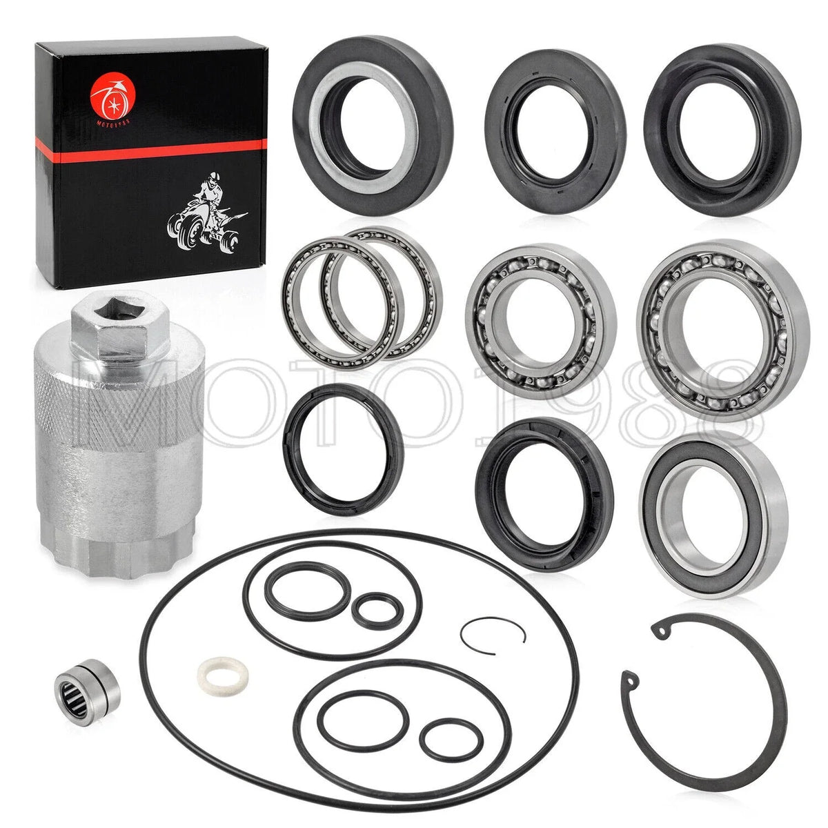 Rear Differential Bearing & Seal Kit with Pinion Tool for Honda Rancher 420 TRX (2007–2013)