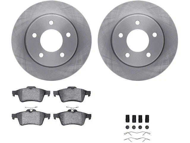 Rear Brake Pad and Rotor Kit for Mazda 3 (2004–2005) WY326JB