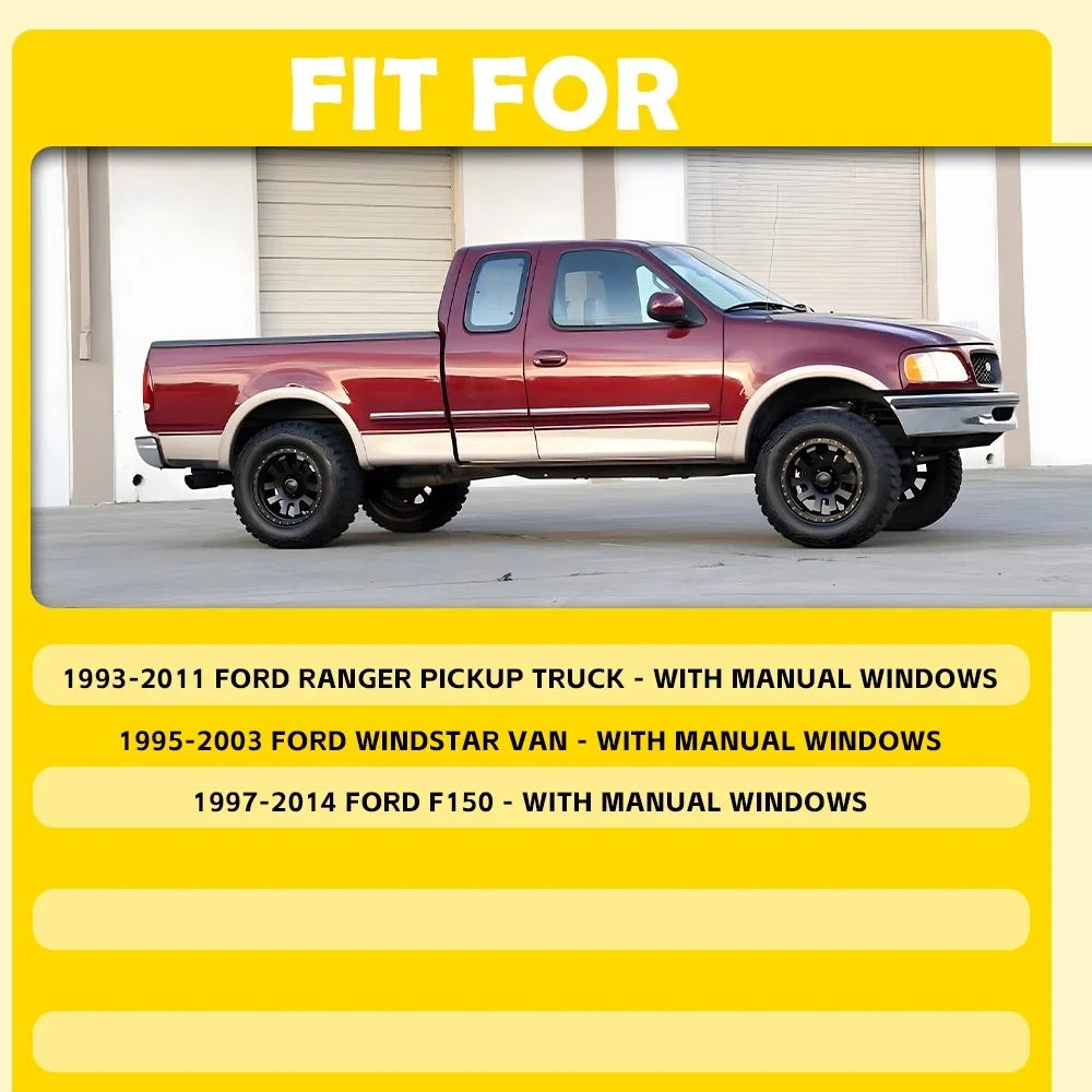 Set of 2 Window Crank Handles for Ford E150 Econoline F150 Ranger