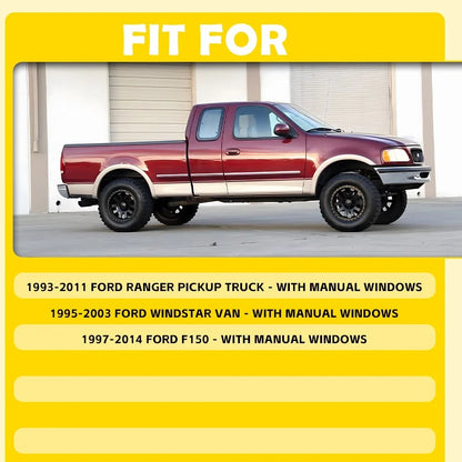 Set of 2 Window Crank Handles for Ford E150 Econoline F150 Ranger