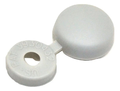 Set of 10 Screw Head Covers for Hinged Screws #6 #8 #10 M3 M4 M5 White HNG-100