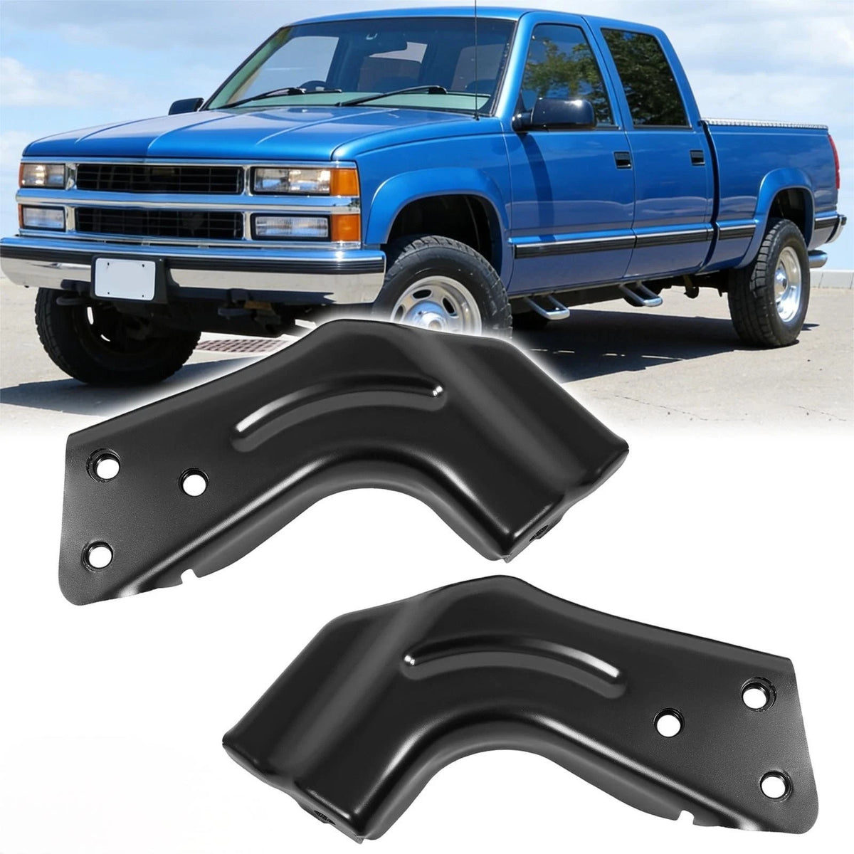 Set of 2 Front Bumper Brackets for Chevrolet C/K (1994–2000) GM1067127 GM1066127