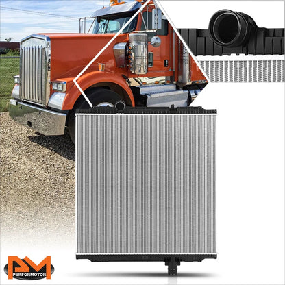 2-Row Cooling Radiator for Peterbilt 386 384 389/Kenworth W900 T800 T400 (2008–2013)